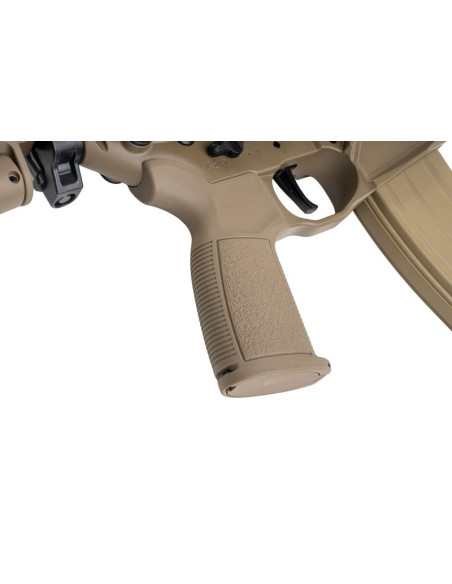 Salvo Precision MWS MCX Hunter UK SF Style 13.1 inch Steel Bolt avec silencieux QD style 556 et traceur - Dark Earth
