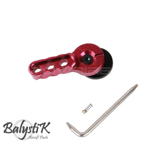 Balystik selecteur de tir CNC pour M4 AEG (rouge) - 