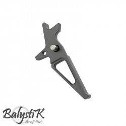 Balystik détente CNC aluminium pour M4 AEG (gris) - 