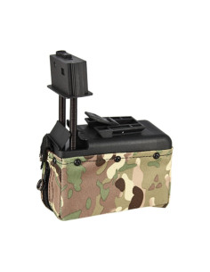 Battleaxe 2000bbs electric ammobox magazine for M249 AEG - Multicam