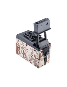 Battleaxe Ammobox électrique 2000 billes pour M249 AEG - Digital Desert