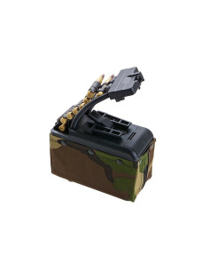 Battleaxe 2000bbs electric ammobox magazine for M249 AEG - Woodland 2