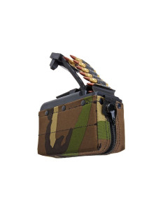 Battleaxe 2000bbs electric ammobox magazine for M249 AEG - Woodland