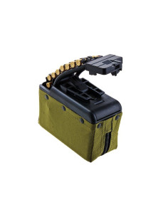 Battleaxe 2000bbs electric ammobox magazine for M249 AEG - OD 2
