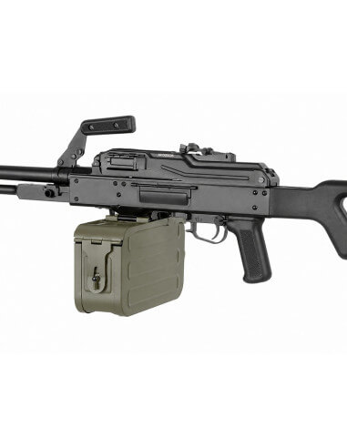 A&K AEG PKM polymer stock - Black