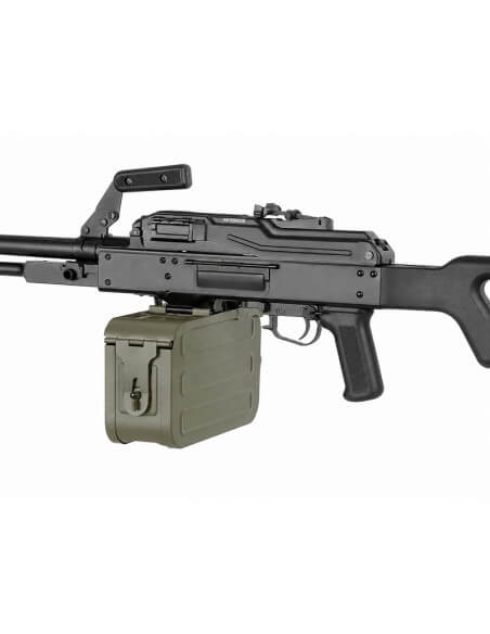 A&K AEG PKM polymer stock - Black
