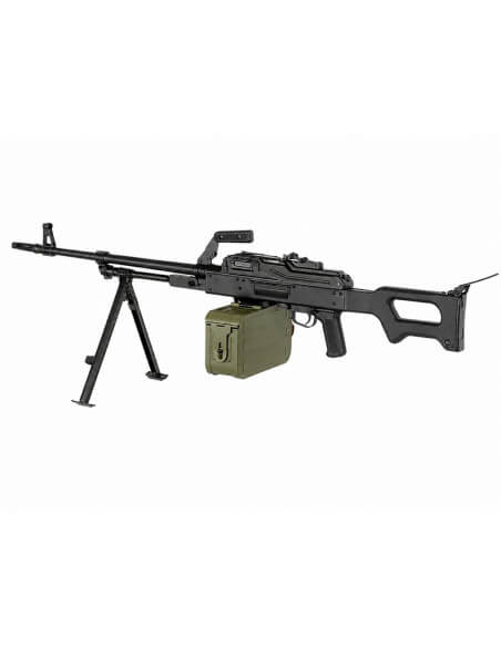 A&K AEG PKM polymer stock - Black