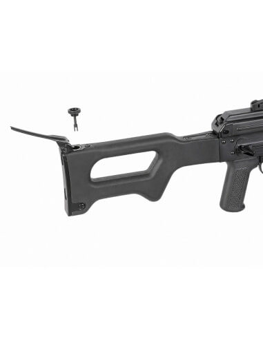 A&K AEG PKM polymer stock - Black