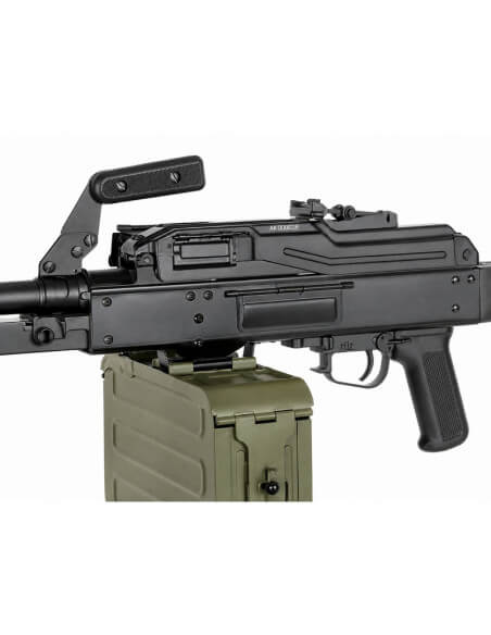 A&K AEG PKM polymer stock - Black