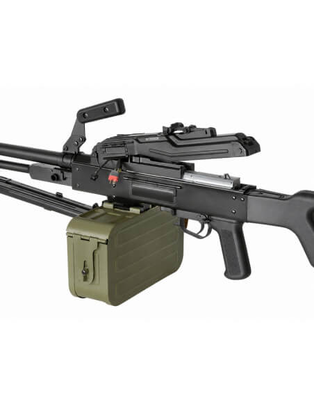 A&K AEG PKM polymer stock - Black