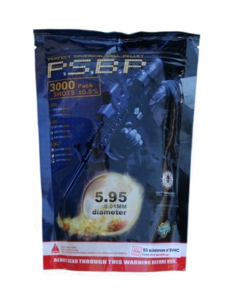 G&G Armament PSBP 3000 rounds BBs (0.25 Gr) - 