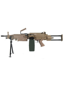 A&K Minimi M249 AEG métal crosse Para - Dark Earth 2