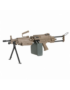 A&K Minimi M249 AEG metal version Para stock - Dark Earth