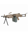 A&K Minimi M249 AEG métal crosse Para - Dark Earth