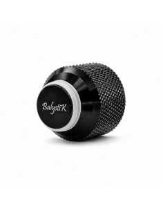 Balystik CNC aluminum cap for HPA tank with O-rings - Black Ops