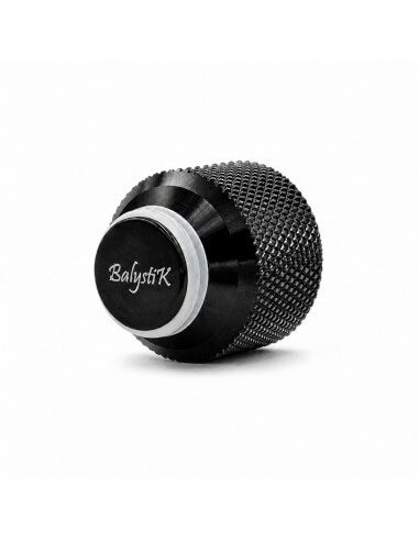 Balystik CNC aluminum cap for HPA tank with O-rings - Black Ops