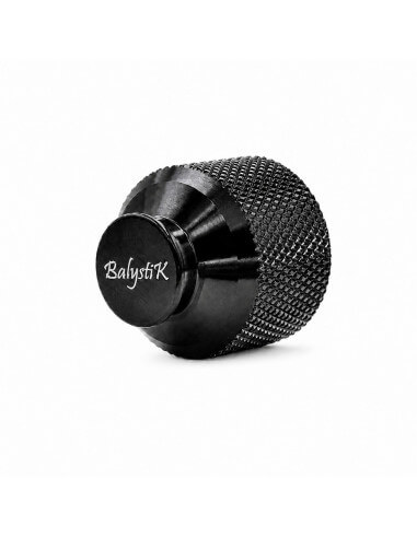Balystik CNC aluminum cap for HPA tank with O-rings - Black Ops