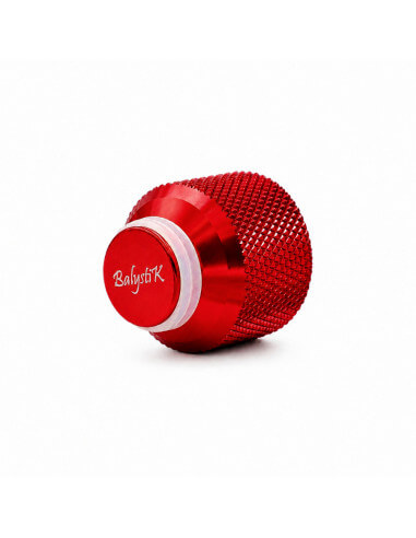 Balystik CNC aluminum cap for HPA tank with O-rings - Inferno Red