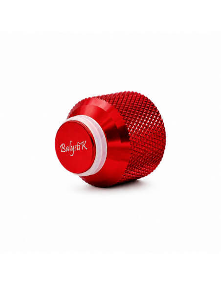 Balystik Bouchon en aluminium CNC pour bouteille HPA avec joints - Inferno Red