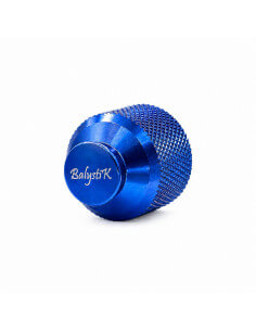 Balystik CNC aluminum cap for HPA tank with O-rings - Cobalt Blue 2