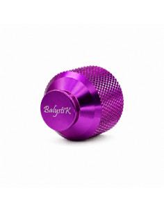 Balystik CNC aluminum cap for HPA tank with O-rings - Amethyst Purple 2