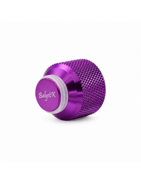 Balystik Bouchon en aluminium CNC pour bouteille HPA avec joints - Amethyst Purple