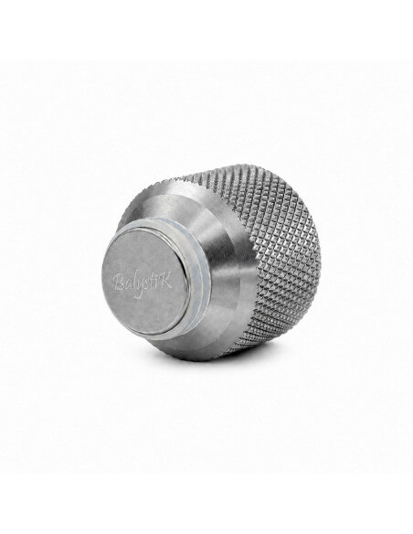 Balystik Bouchon en aluminium CNC pour bouteille HPA avec joints - Titanium Silver