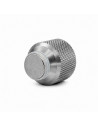 Balystik CNC aluminum cap for HPA tank with O-rings - Titanium Silver