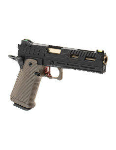 KJ Works KP-19S Full Metal GBB - Black / Tan