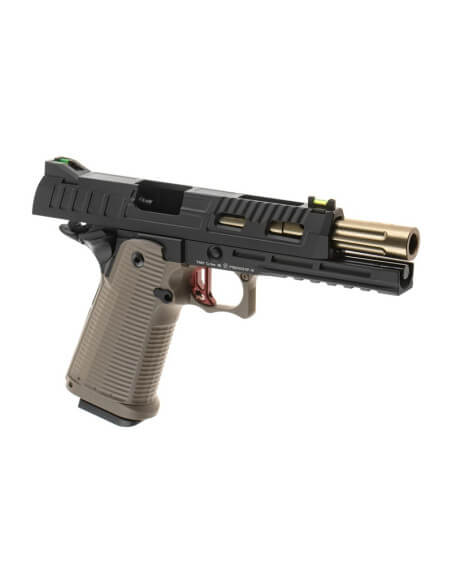KJ Works KP-19S Full Metal GBB - Black / Tan