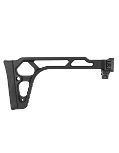 Battleaxe Folding Aluminium stock with picatinny adapter - Black 2