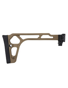 Battleaxe Folding polymer stock with picatinny adapter - Tan 2