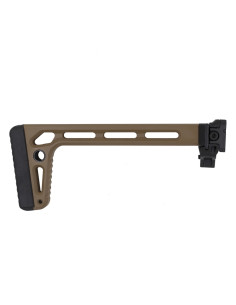 Battleaxe Crosse polymère pliable avec adaptateur picatinny - Tan 2