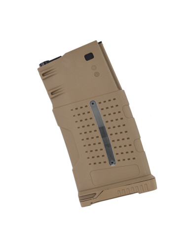 Battleaxe chargeur Hi-cap 580 billes pour SR25/AR10 AEG- Tan