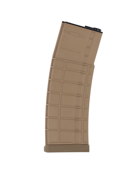 Battleaxe Mid-cap 200bbs Waffle type magazine for M4 AEG- Tan