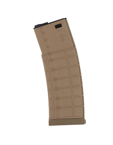Battleaxe Mid-cap 200bbs Waffle type magazine for M4 AEG- Tan