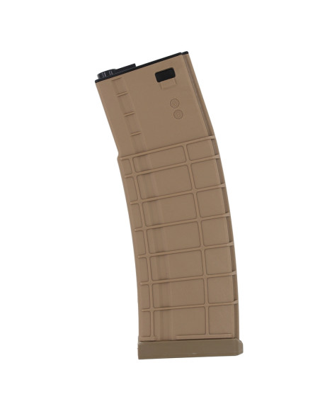 Battleaxe Mid-cap 200bbs Waffle type magazine for M4 AEG- Tan
