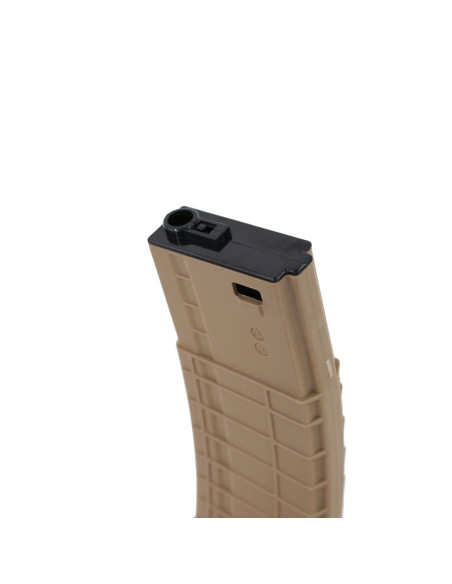 Battleaxe Mid-cap 200bbs Waffle type magazine for M4 AEG- Tan