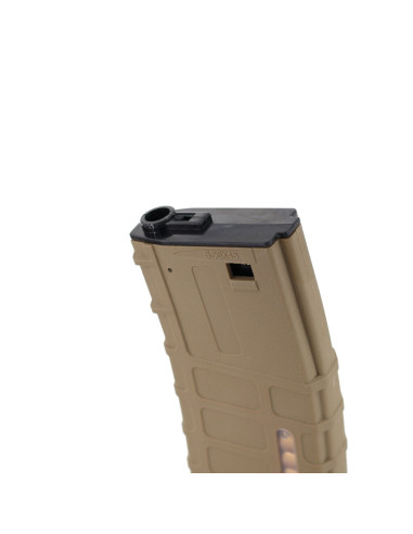 Battleaxe Mid-cap 130bbs PMAG type magazine for M4 AEG - Tan
