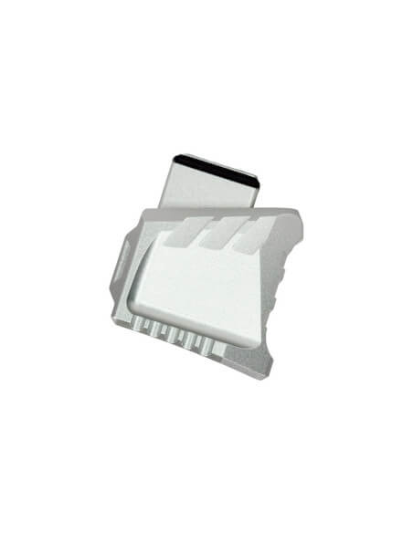 CTM Tactical APEX CNC Magazine extension plate for AAP-01 / Glock - Silver