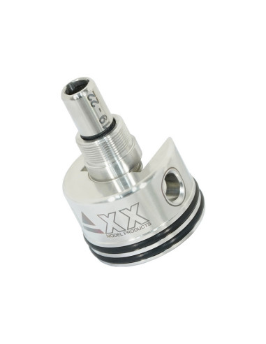 Maxx Model  CNC Stainless Steel Double Air Seal Threaded Cylinder Head - V2 AEG Gearbox (only)