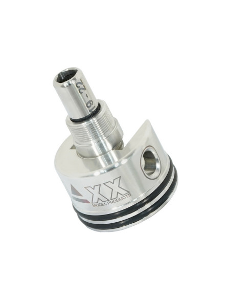 Maxx Model  CNC Stainless Steel Double Air Seal Threaded Cylinder Head - V2 AEG Gearbox (only)
