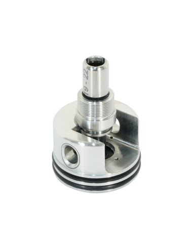 Maxx Model  CNC Stainless Steel Double Air Seal Threaded Cylinder Head - V2 AEG Gearbox (only)