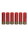 Battleaxe Set of 6 Shotgun shells M870 30bbs - Red