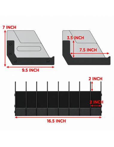 Balystik Steel storage for pistol replicas - 8 Slots