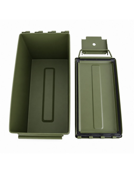Foyoto Boîte de rangement en acier type ammobox Cal .50