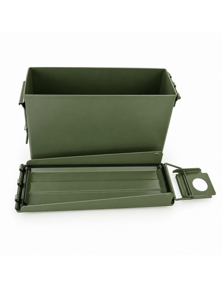 Foyoto Boîte de rangement en acier type ammobox Cal .30