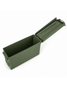 Foyoto Boîte de rangement en acier type ammobox Cal .30 2