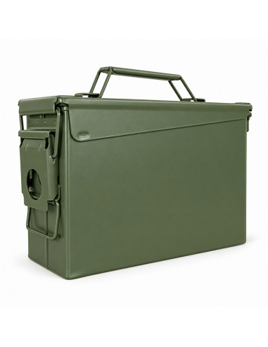 Foyoto Boîte de rangement en acier type ammobox Cal .30