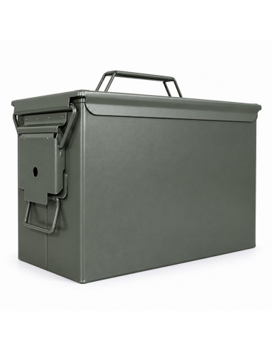 Foyoto Boîte de rangement en acier type ammobox Cal .50